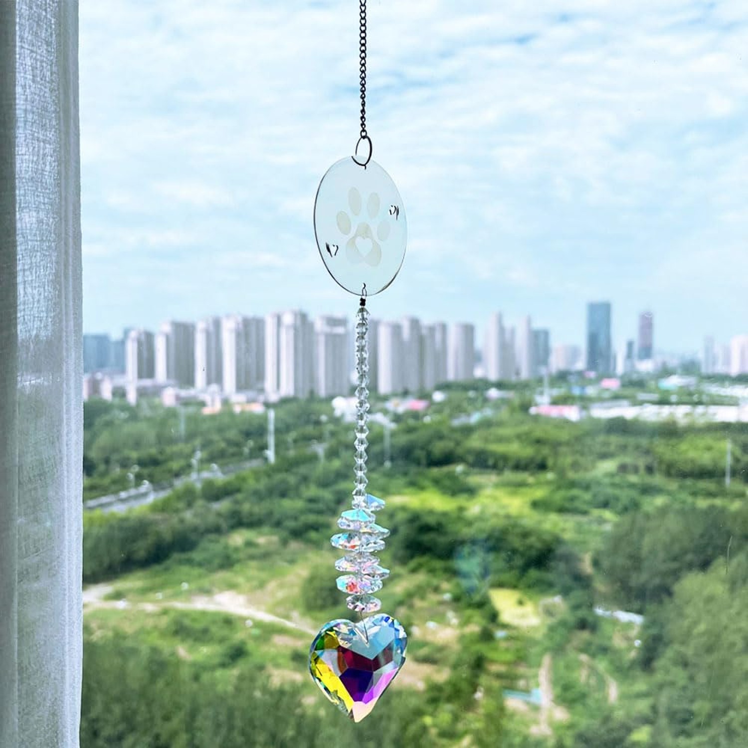 Pet Memorial Gifts for Dogs Cats, Crystal Suncatchers, Loss of Dog Sympathy G…