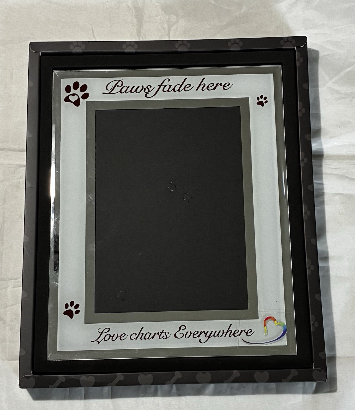 Pet Memorial Frame – Dog & Cat Picture Frame for Pet Loss Matted For 5”x7”