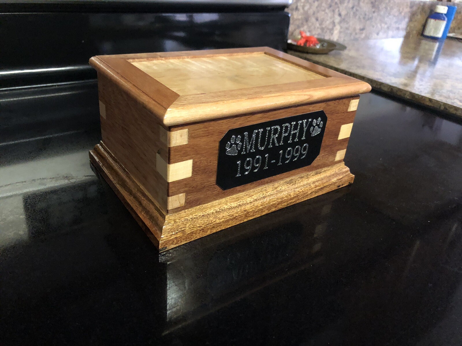 001- Pet Urn Customizable ￼for Small Dogs or Cats Personalized Hand Made