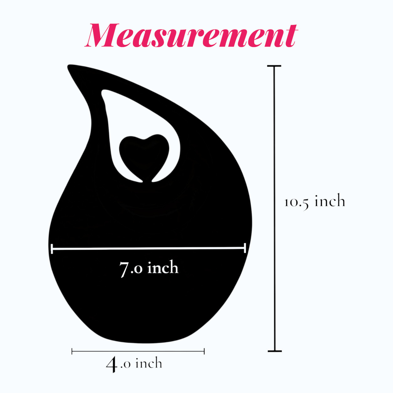 Handcrafted Teardrop Cremation Urn for Ashes Funeral Memorial Urns Men Women