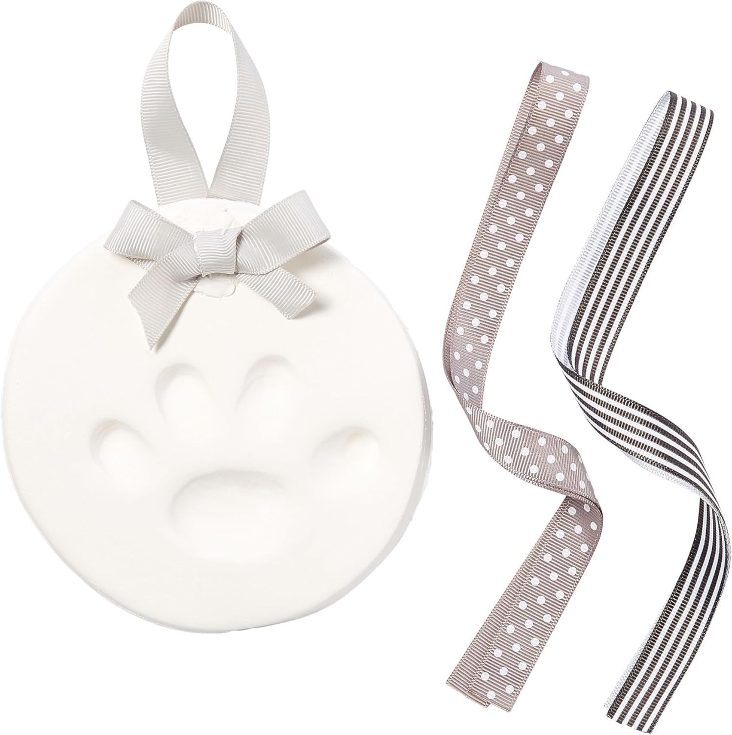 Personalized Pet Paw Print Keepsake Kit: Memorial Clay Ornament for Dogs & Cats