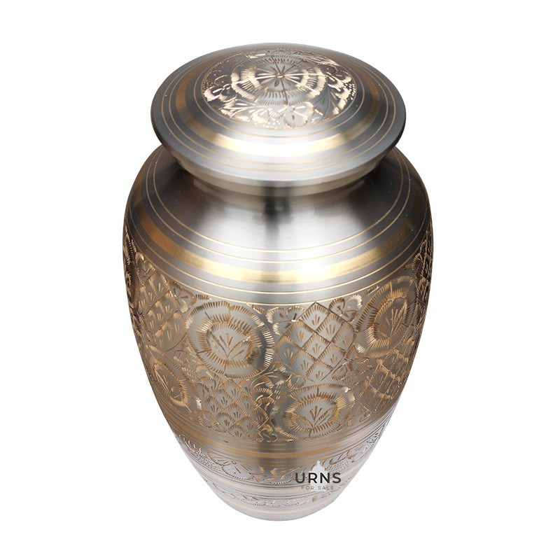 Vintage Golden Cremation Urn for Ashes Urn for Sale