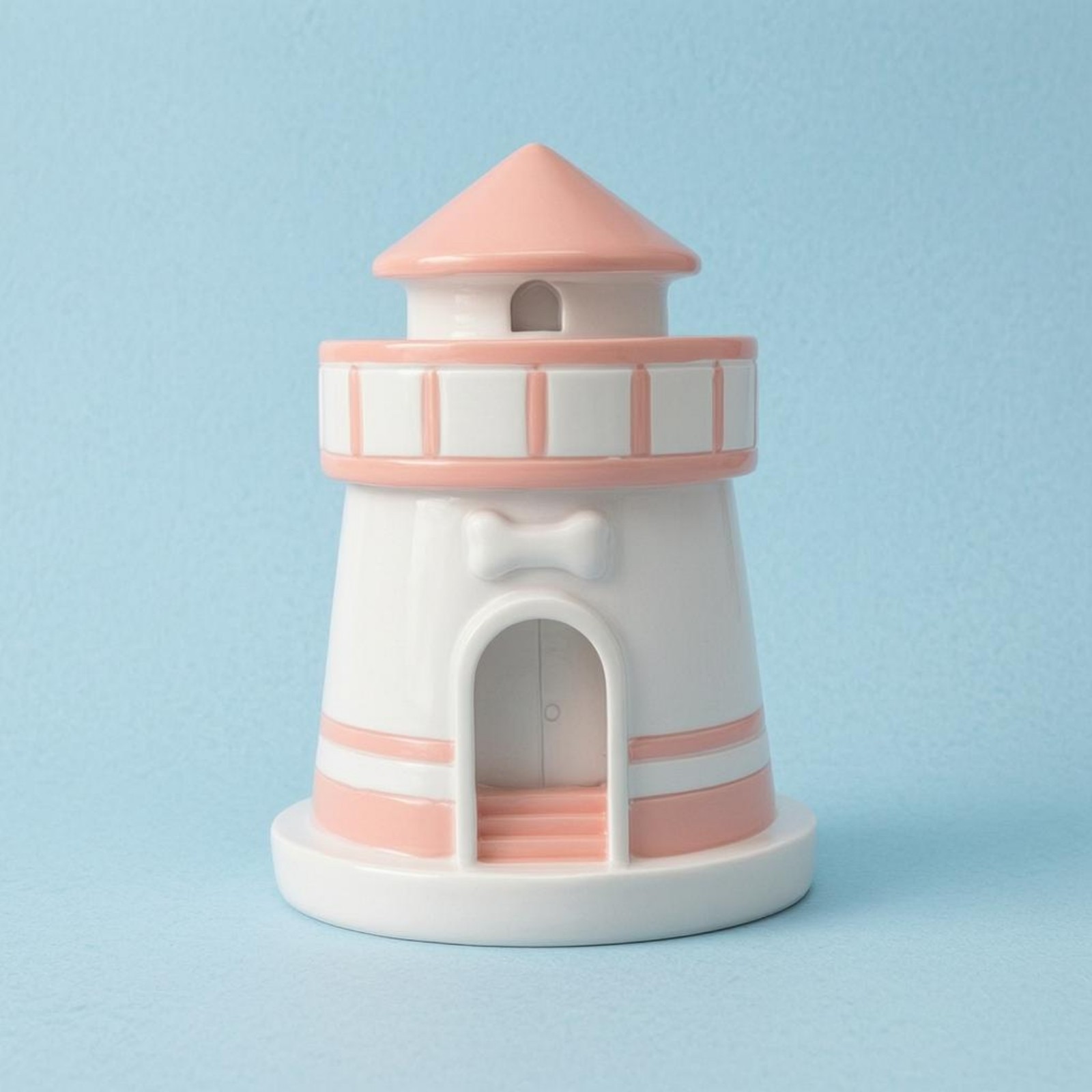 Pet Memorial Urn Round Base Lighthouse Container Decorative