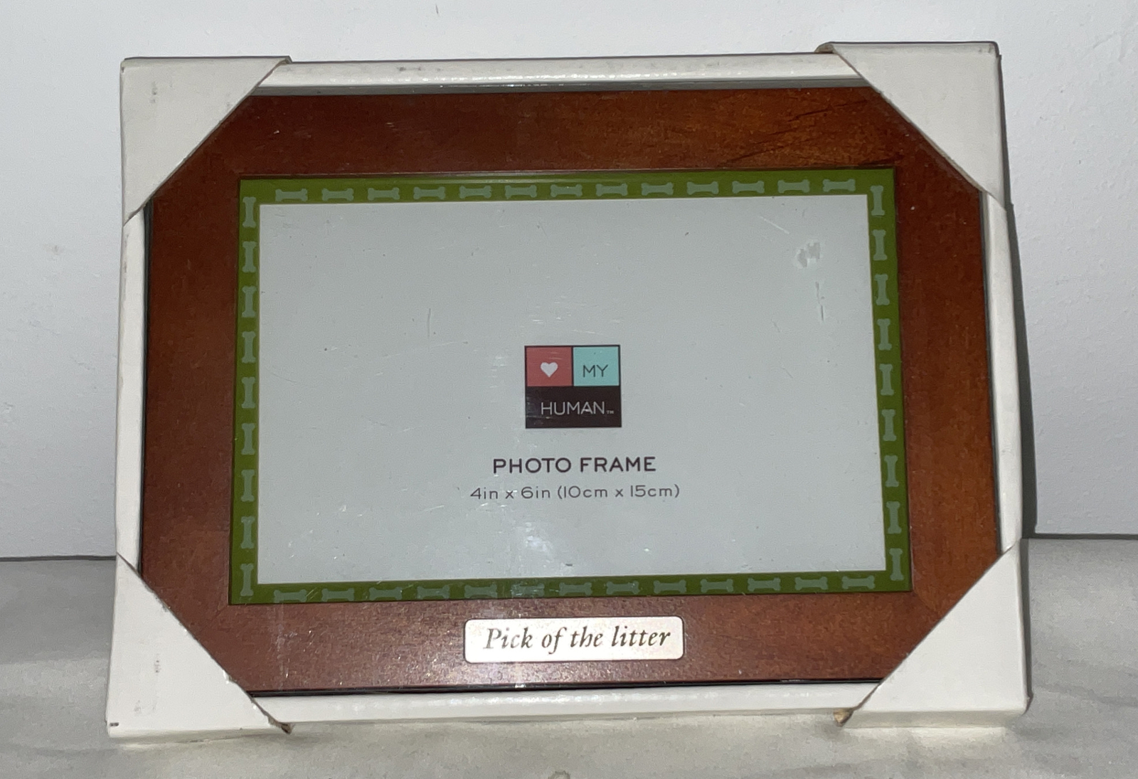 Cat Dog Photo picture Frame PICK OF THE LITTER 4”x6” Love My Human