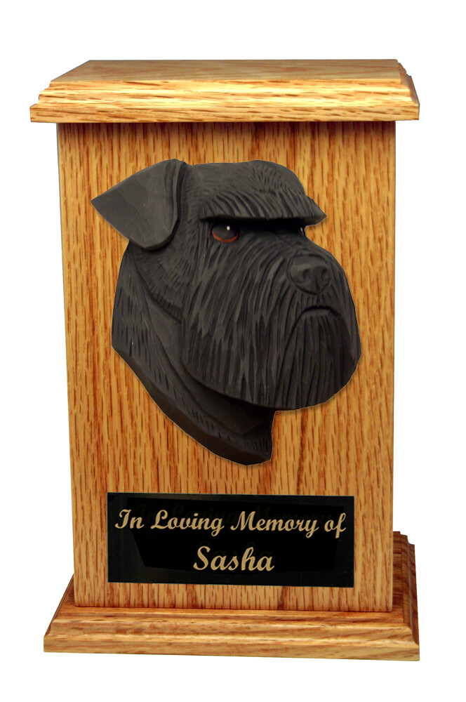 Schnauzer Natural Memorial Urn