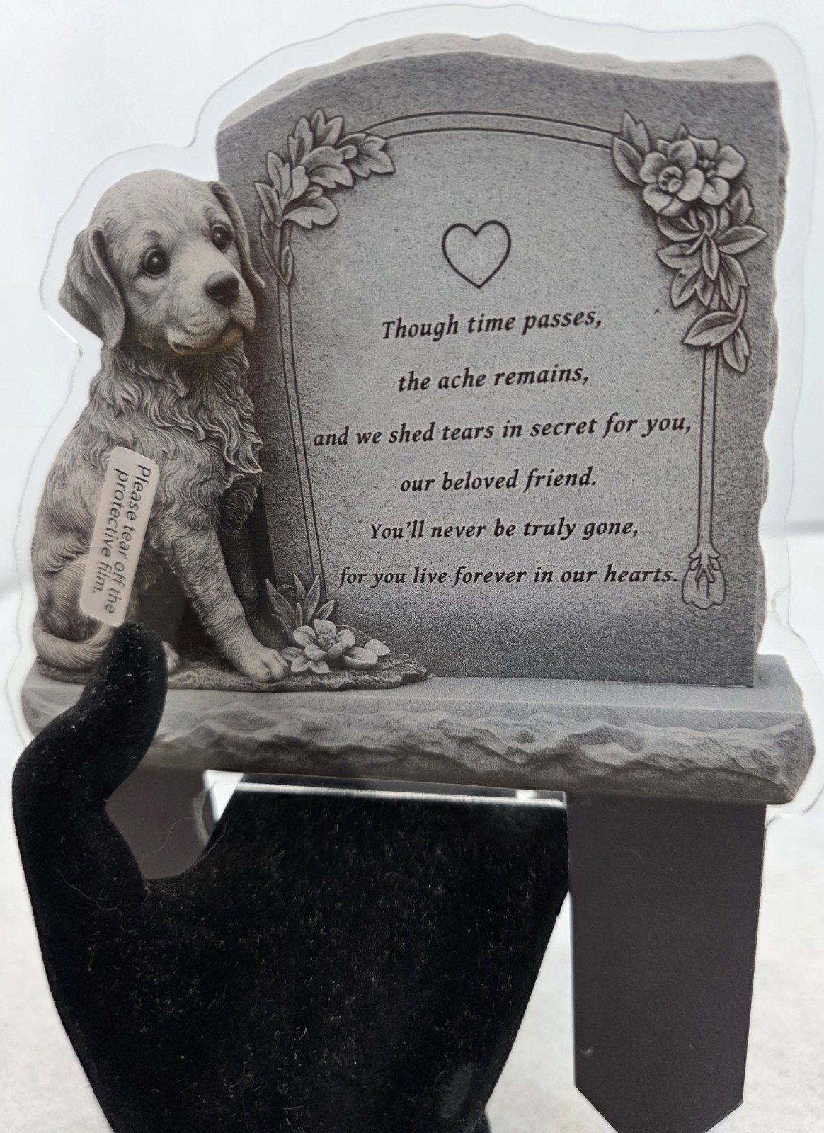 Pet Memorial Garden Plaque for Dog 5″ x 7″ You’ll never truly be gone