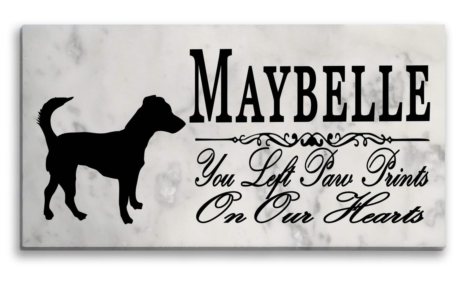 Jack Russell Memorial Stone Personalized Dog Garden Rock Grave Marker Outdoor or