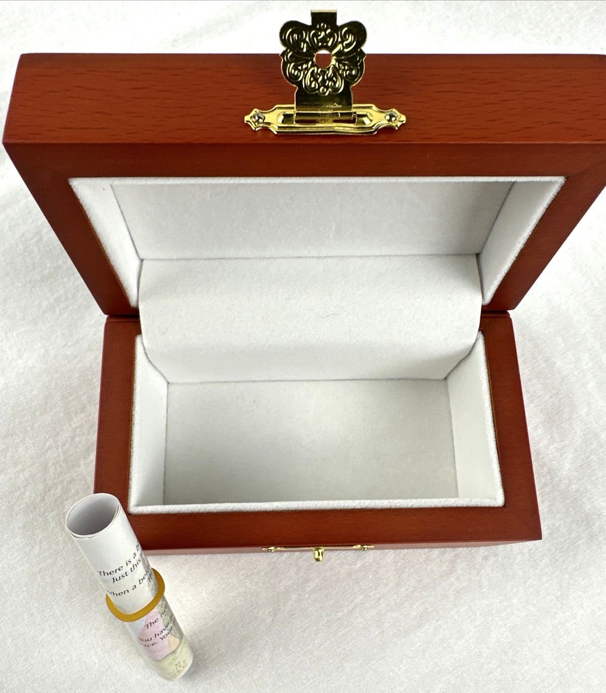 Rainbow Bridge Pet Loss Remembrance Urn Box w/Poem- Token Keepsake, Free Ship
