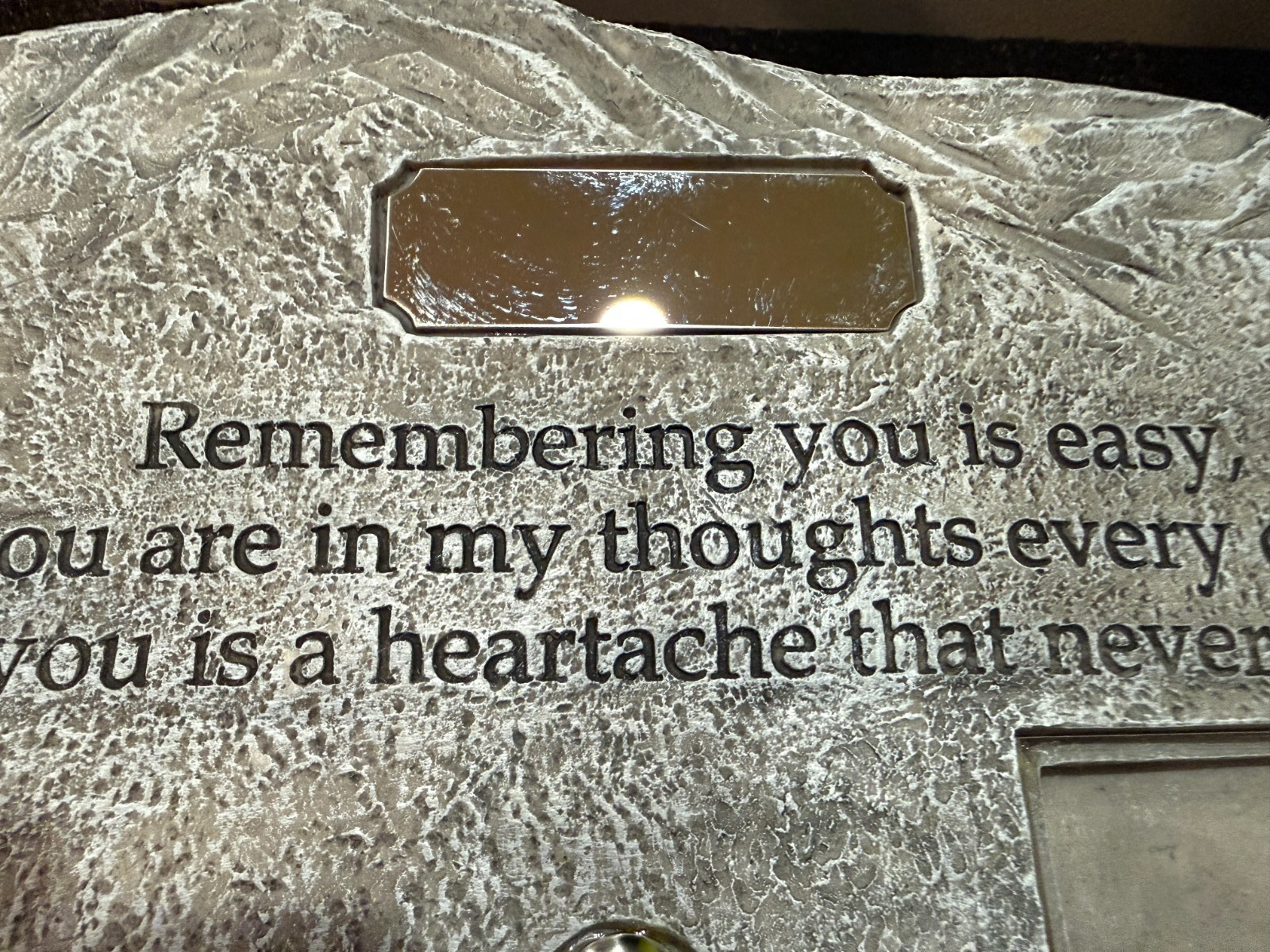 Pet Memorial Urn Photo Frame Dog Cat Ashes Remembrance Stone Just Fur Them Grave