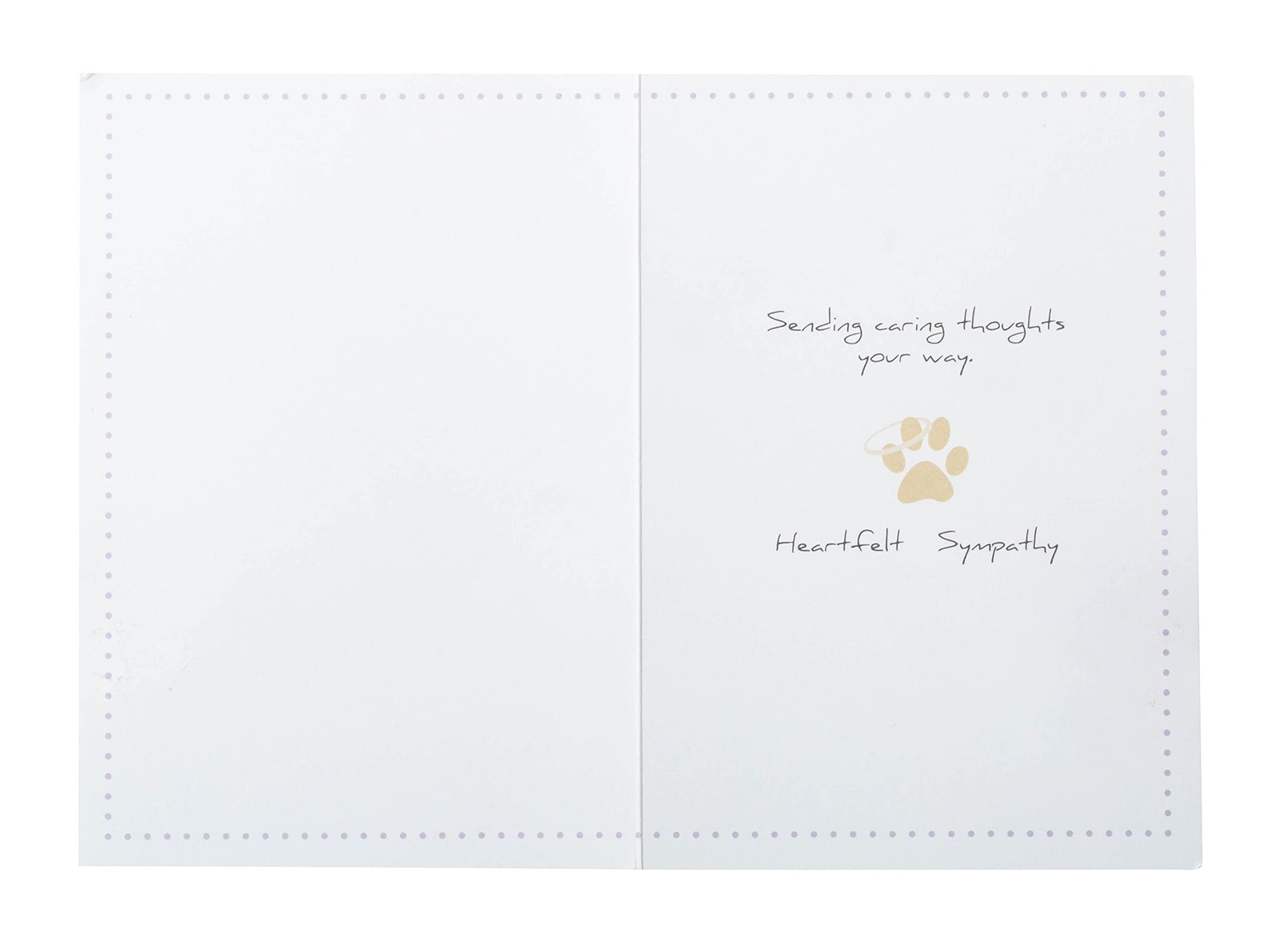 Dog Speak Pet Sympathy Card If There Ever Comes a Day… Memorial Card with P…