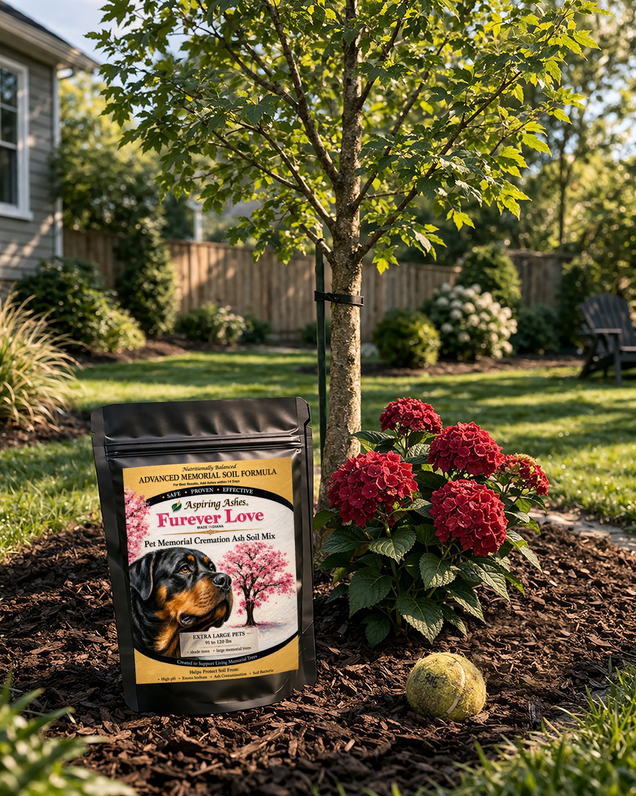 Soil Cremation Mixture for Pet Ashes: Extra Large Pet Memorial Kit