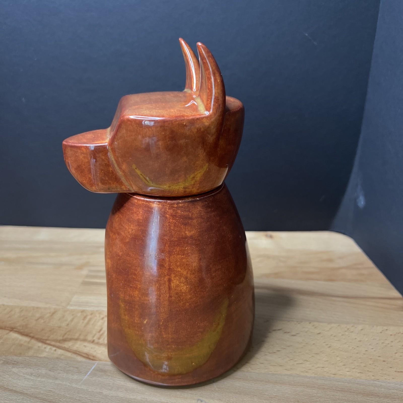 Small Anubis Dog Urn Handmade By Charm Ceramics – Pet Memorial
