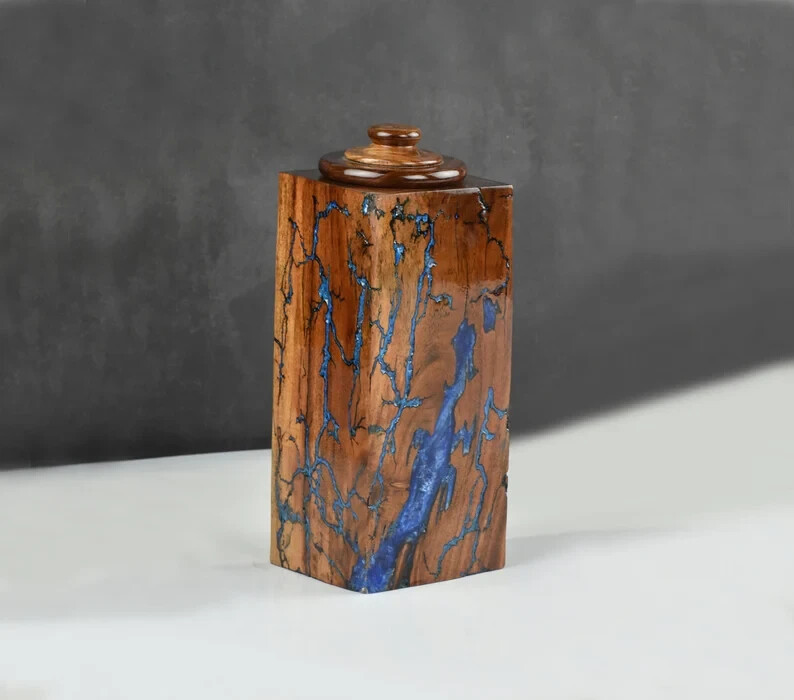 Wooden Urns for Human Ashes Adult Male Female – Cremation Urn Large Wood Urn Box