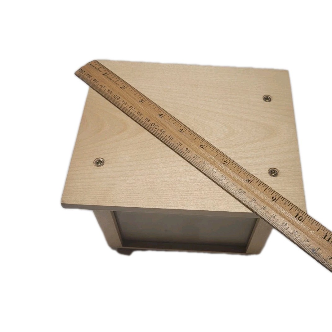 🆕️ Pet Memorial Urn for Ashes Handmade Natural Wood Keepsake Photo Box Small