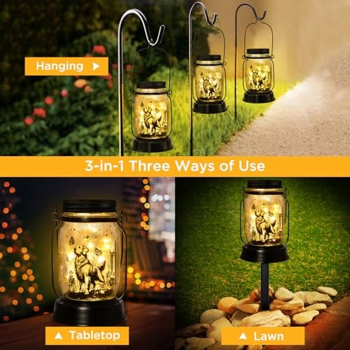 r Gifts for Women/Menr Solar Lanterns Dog Mom Birthday Dog Golden Retrieve
