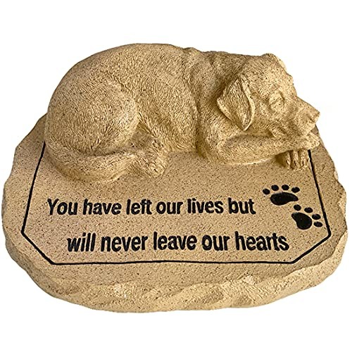 Pet Memorial Stone – Cat or Grave Marker – Durable Waterproof Garden Dog
