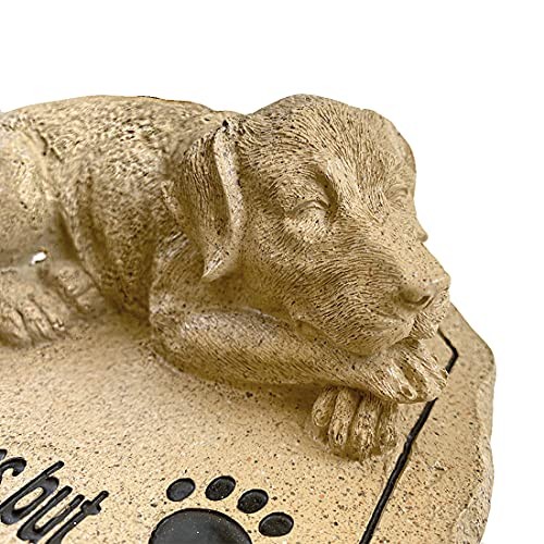 Pet Memorial Stone – Cat or Grave Marker – Durable Waterproof Garden Dog