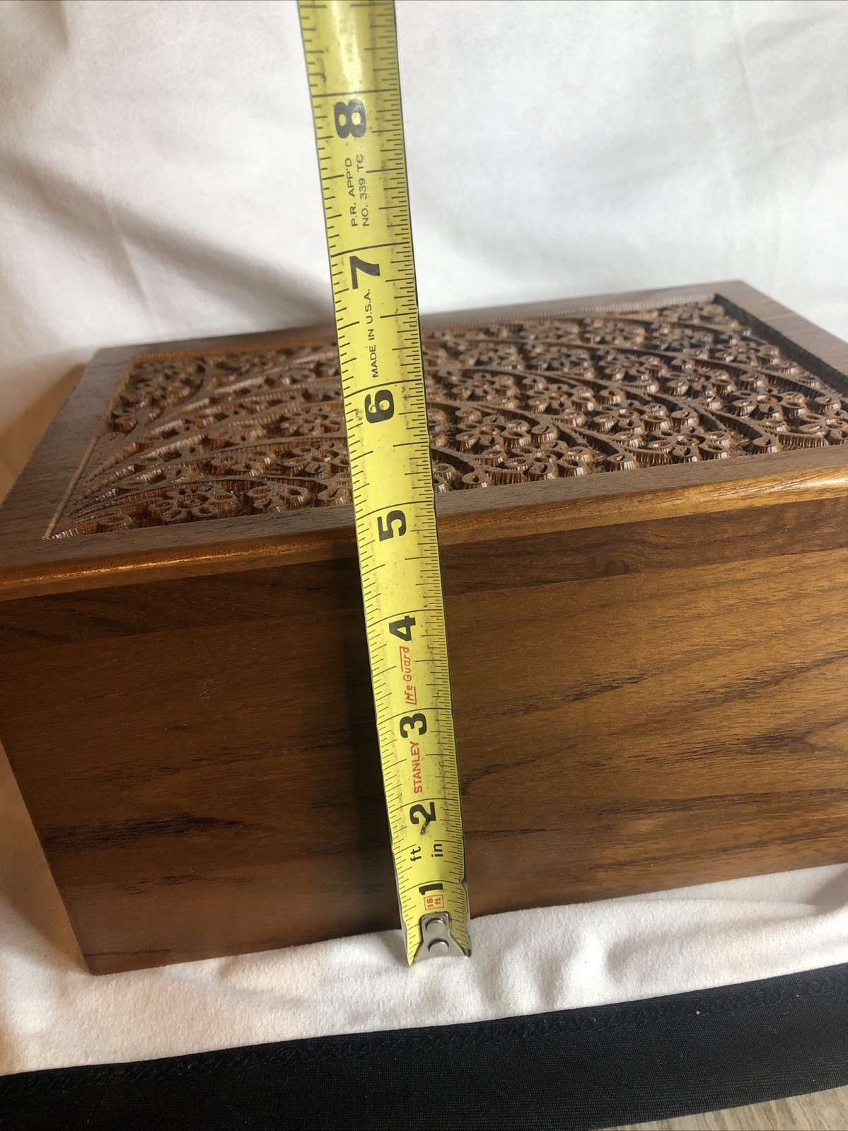 Wooden Urn Box for Human Ashes Cremation 6.5″x9″ Urn Box Decorative Urn Pet