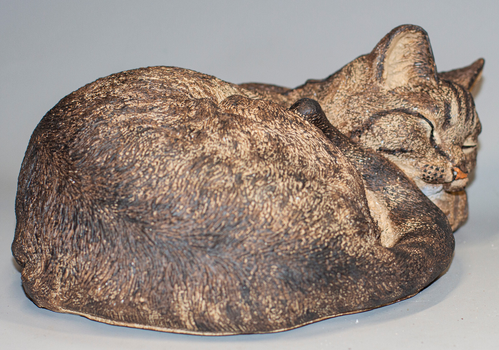 Tabby Cat Memorial Urn Cremation Statue Pet Ashes Funeral Casket Burial Keepsake