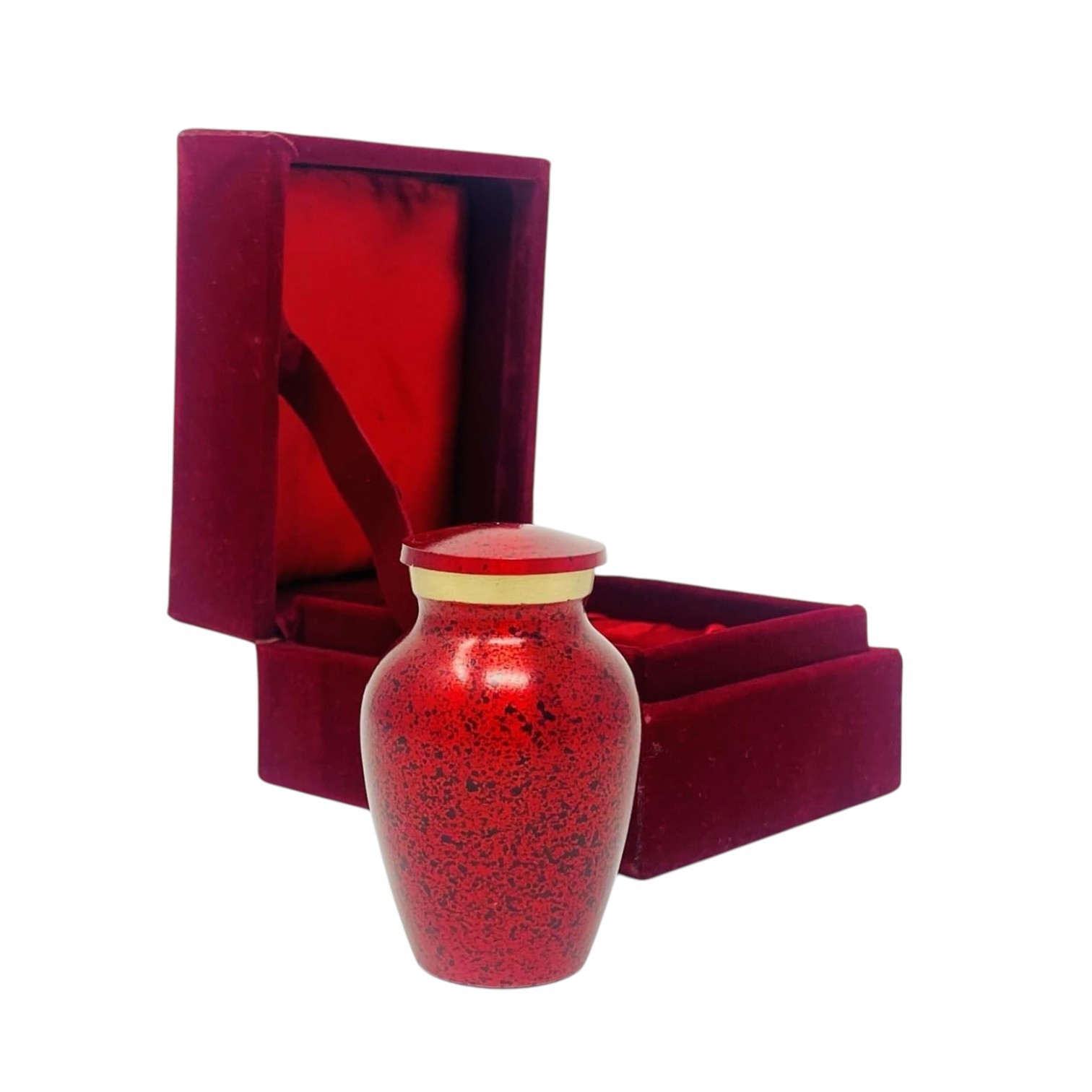 Mini Cremation Urn for Ashes Small Keepsake Urn Human Memorial Velvet Box