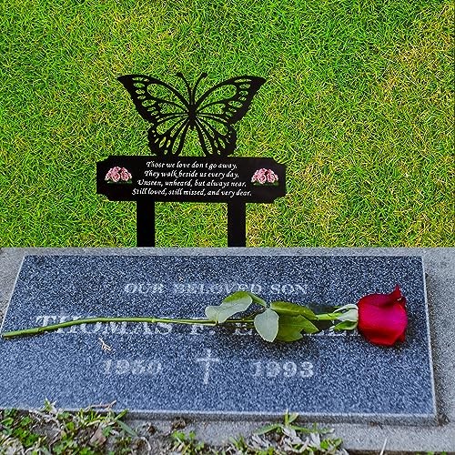 Butterfly Memorial Stake for Grave Decoration, Grave Markers testing Time