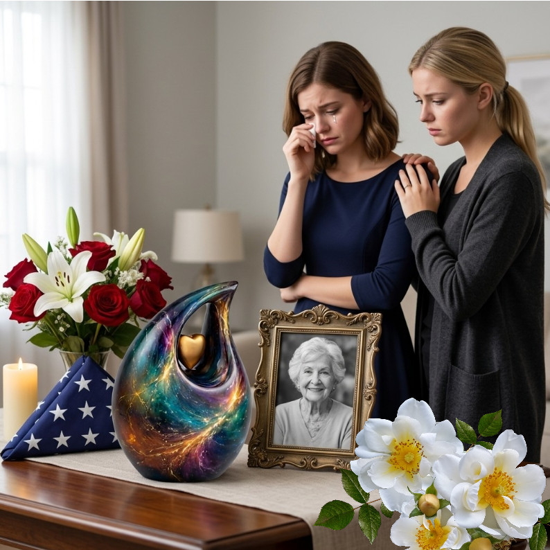 Galaxy Nebula Teardrop Cremation Urn Adult Human Ashes Urns for Your Love Ones