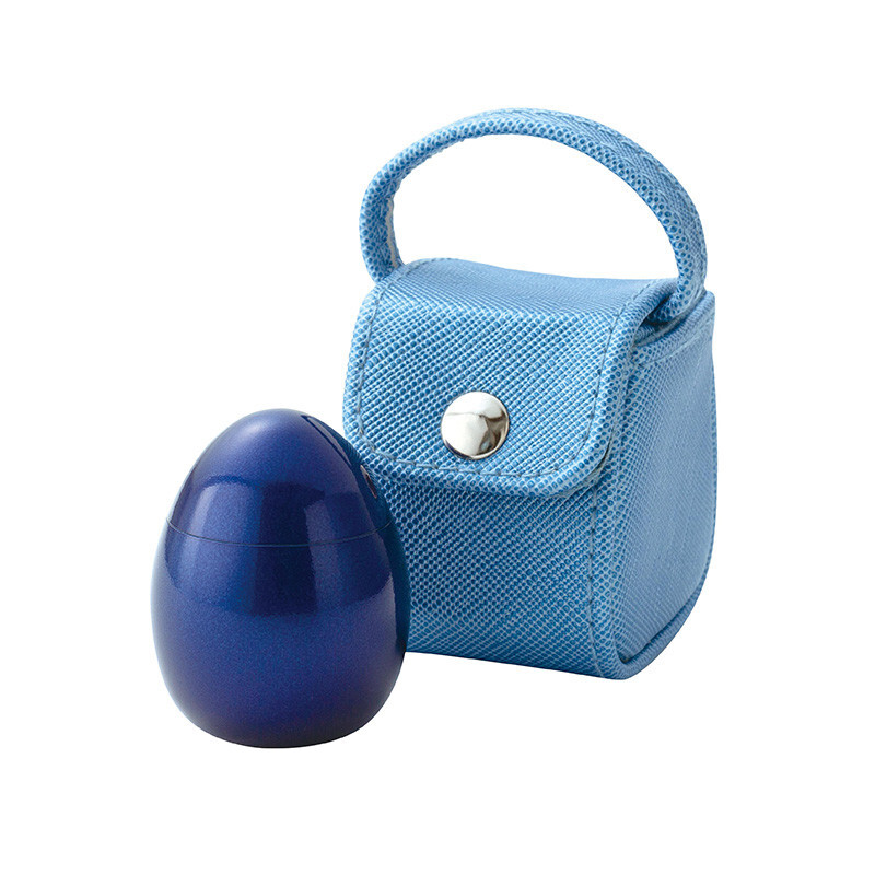 Popo Color:Navy Small Keepsake Urn for Human Ashes Brass with Mini Pouch