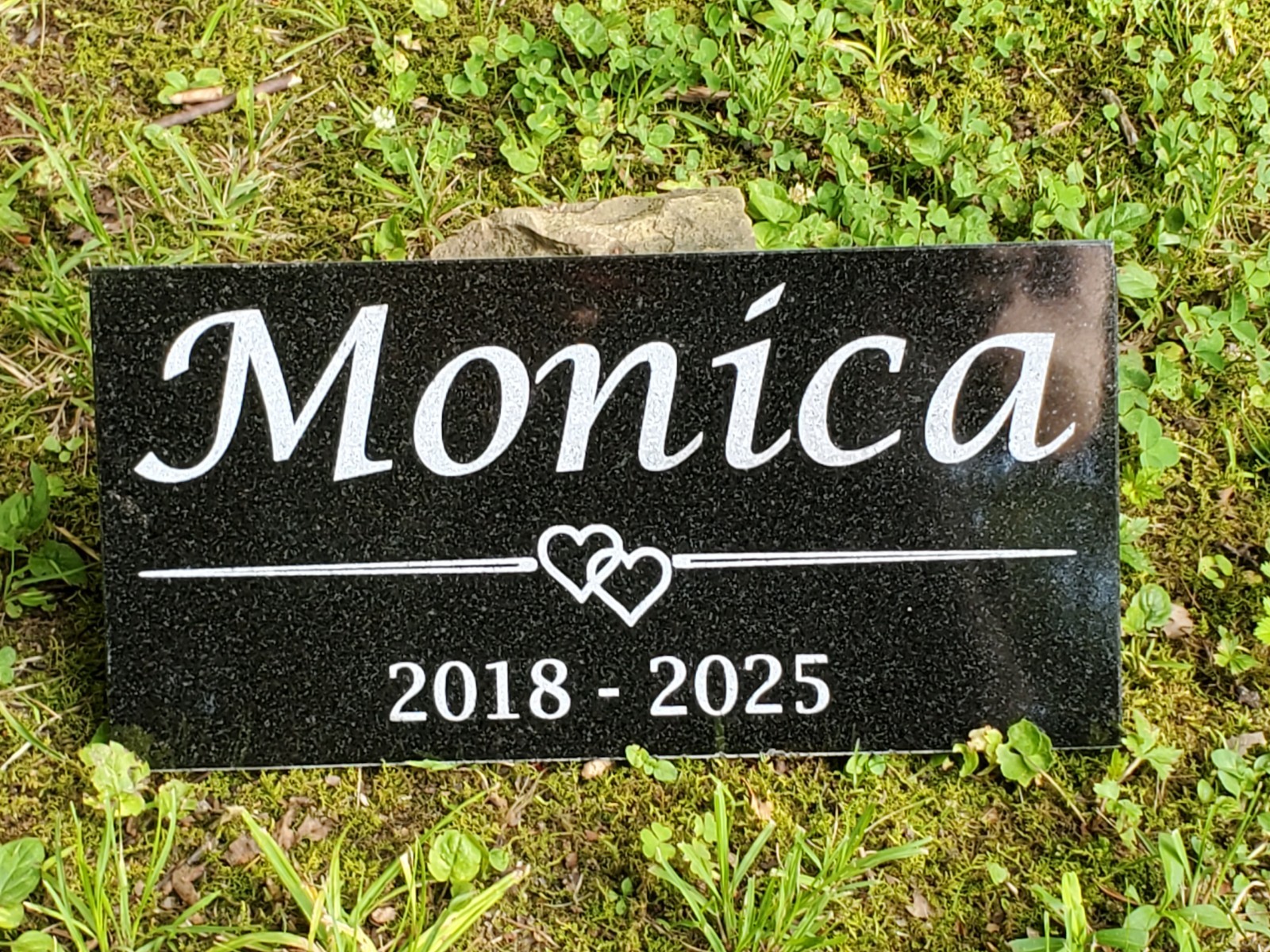 Loved One Memorial Pet Grave Marker Headstone Garden Granite Stone Plaque t13