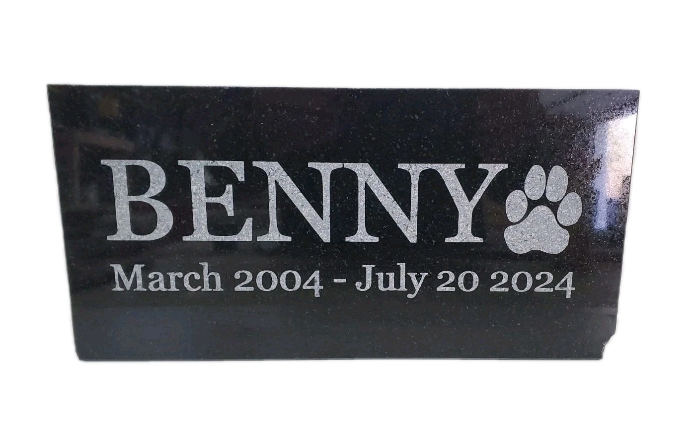 Pet Memorial Gravestone Granite Stone Grave Marker Headstone Garden Plaque t9