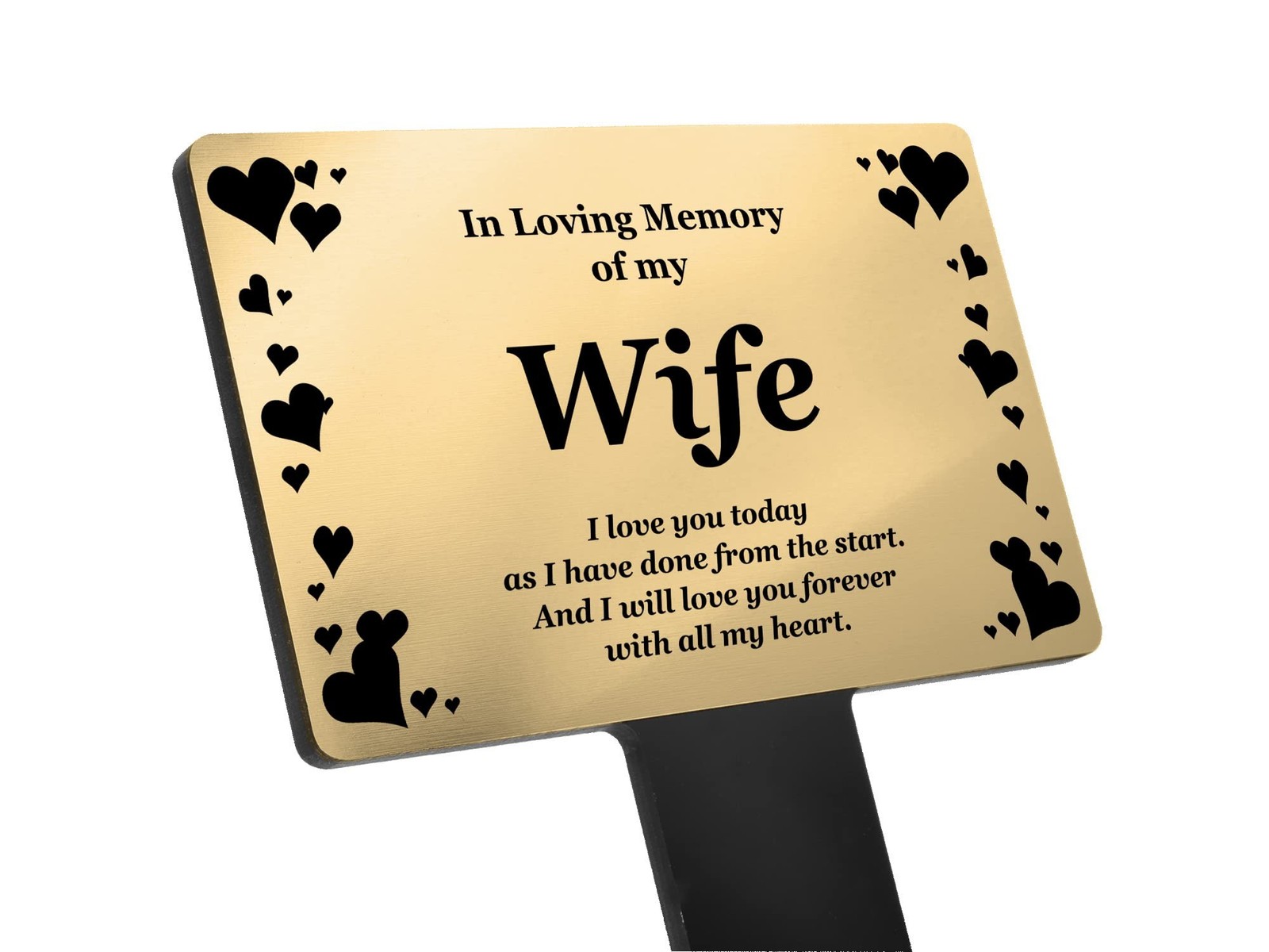 OriginDesigned Wife Memorial Plaque Stake – in Loving Memory of My Wife and a…