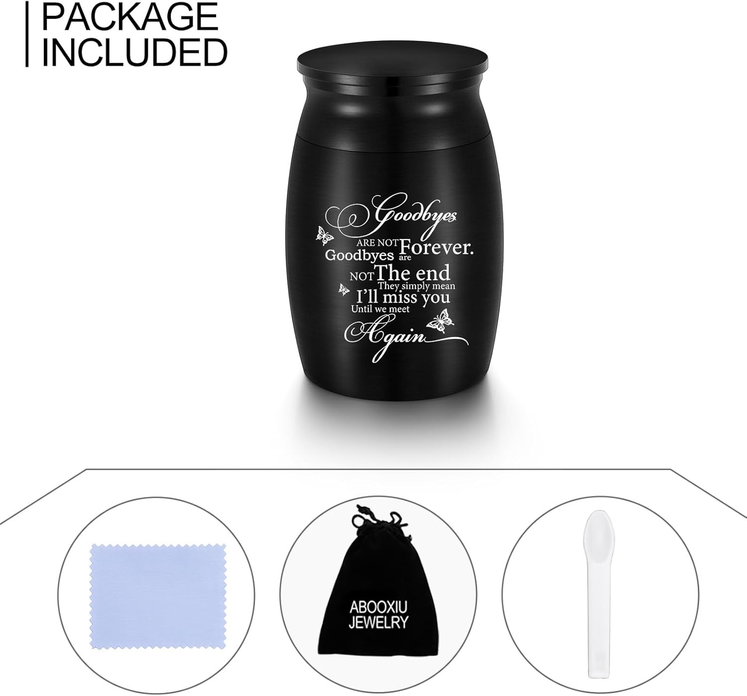Small Urns for Human Ashes Keepsake – 3 Inches Butterfly Mini Cremation Funer…
