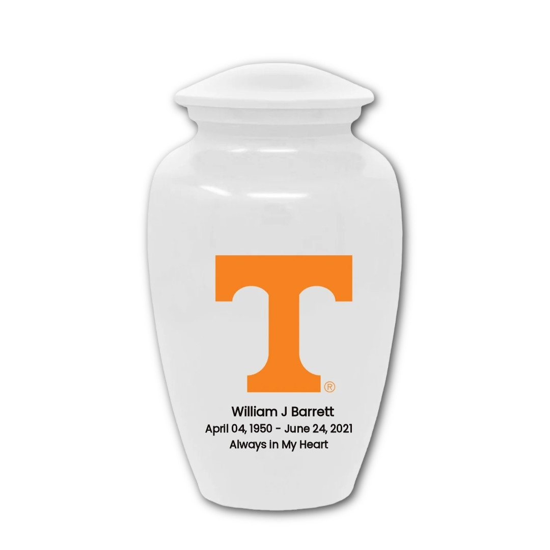 Personalized Tennessee Volunteers Cremation Urn – for Human Ashes Male Female