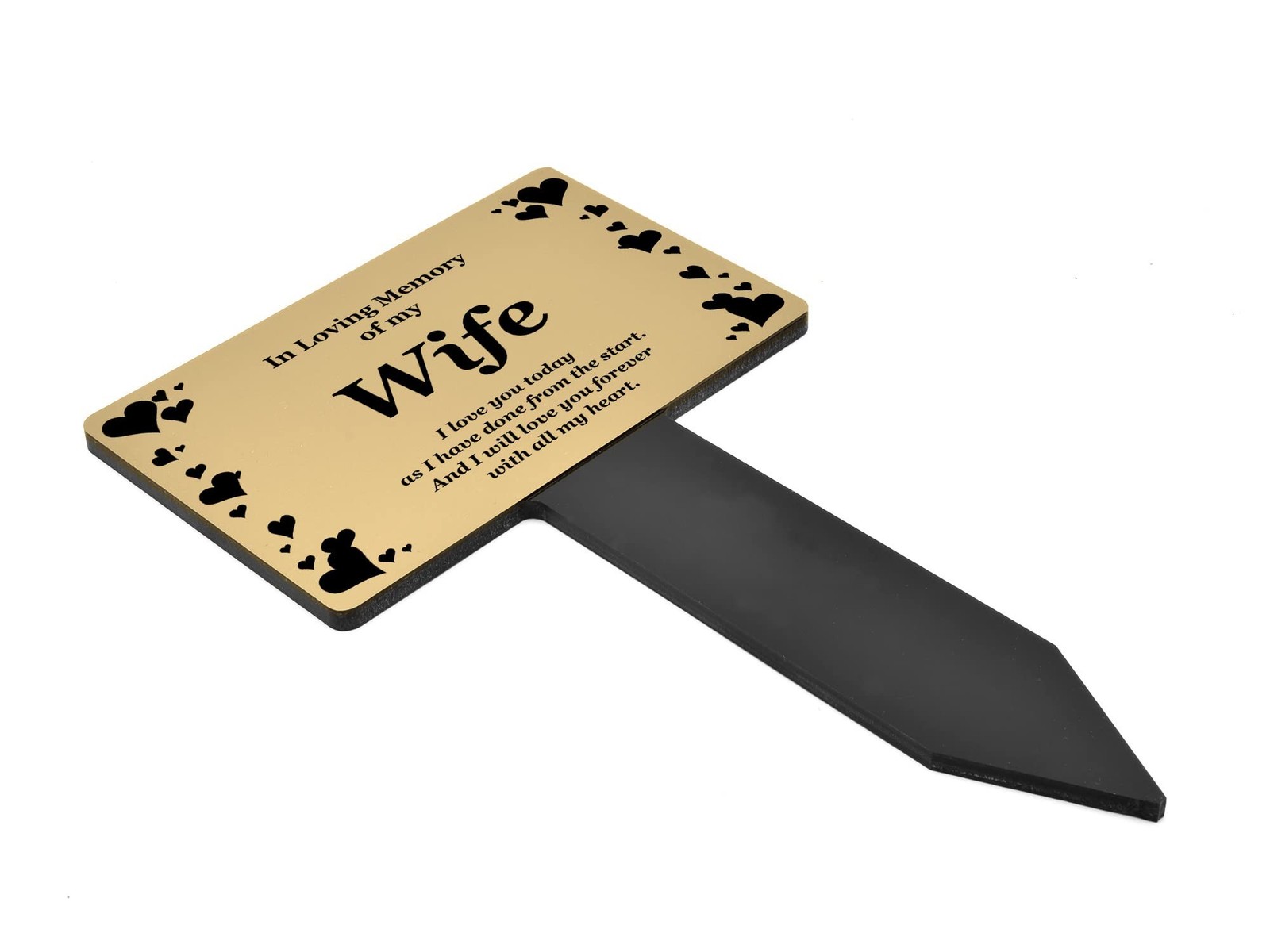 OriginDesigned Wife Memorial Plaque Stake – in Loving Memory of My Wife and a…