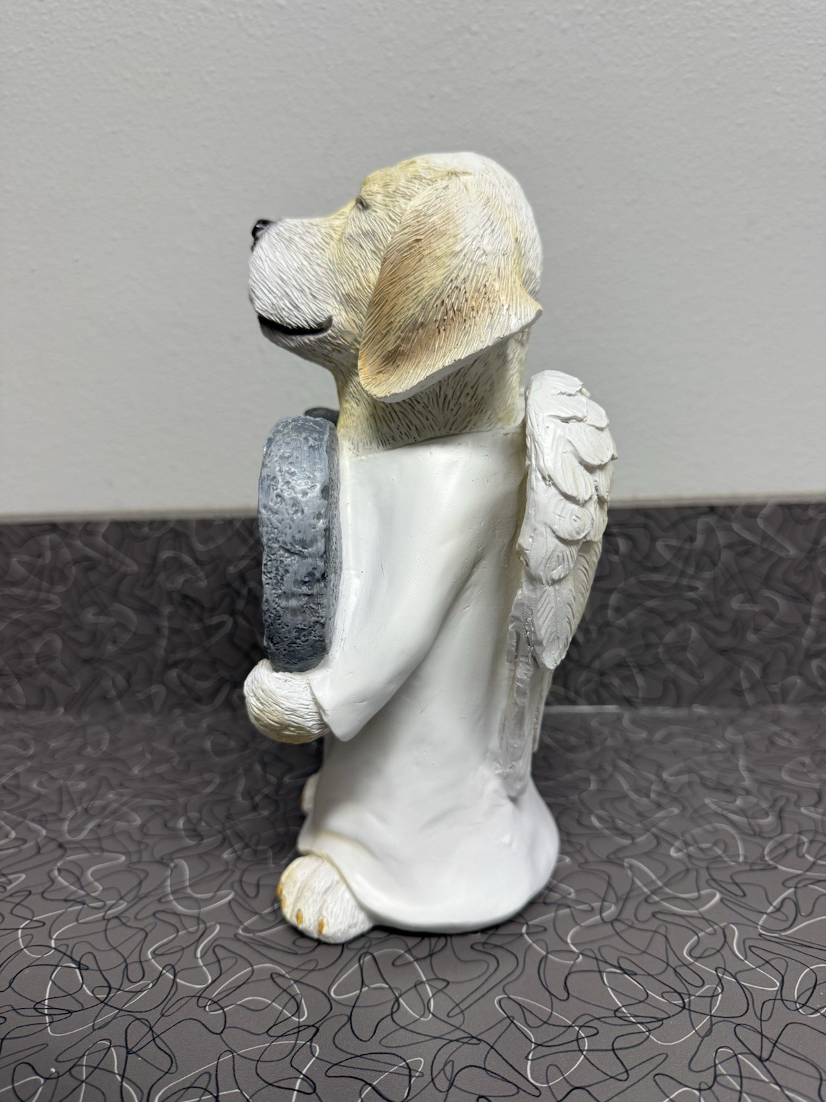 Dog Angel 9” Pet Memory Bereavement Statue “No Longer by Our Side…” New in Box