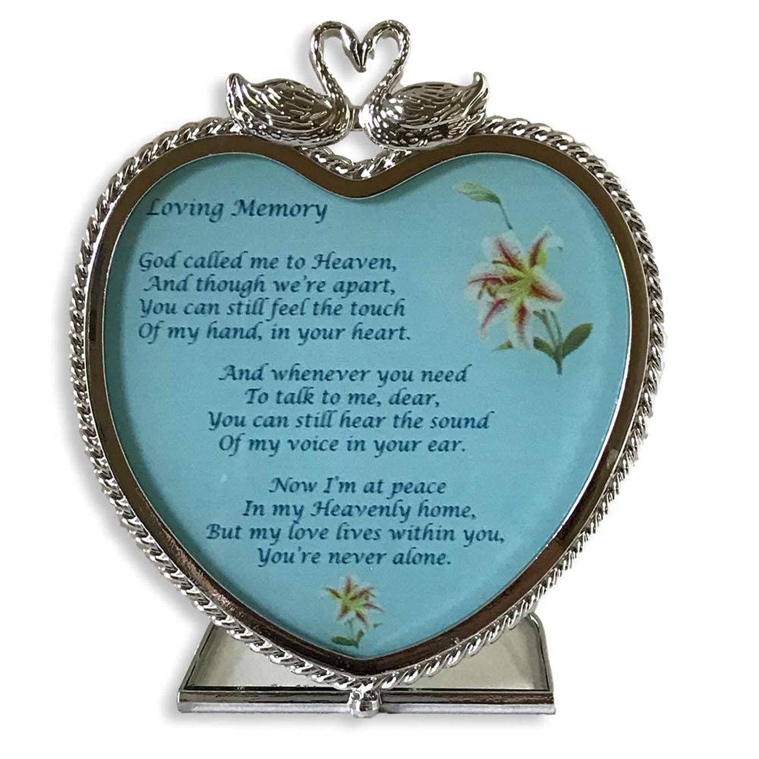 Sympathy Gift Memorial Candle Holder – in Loving Memory Heart Tealight Hol
