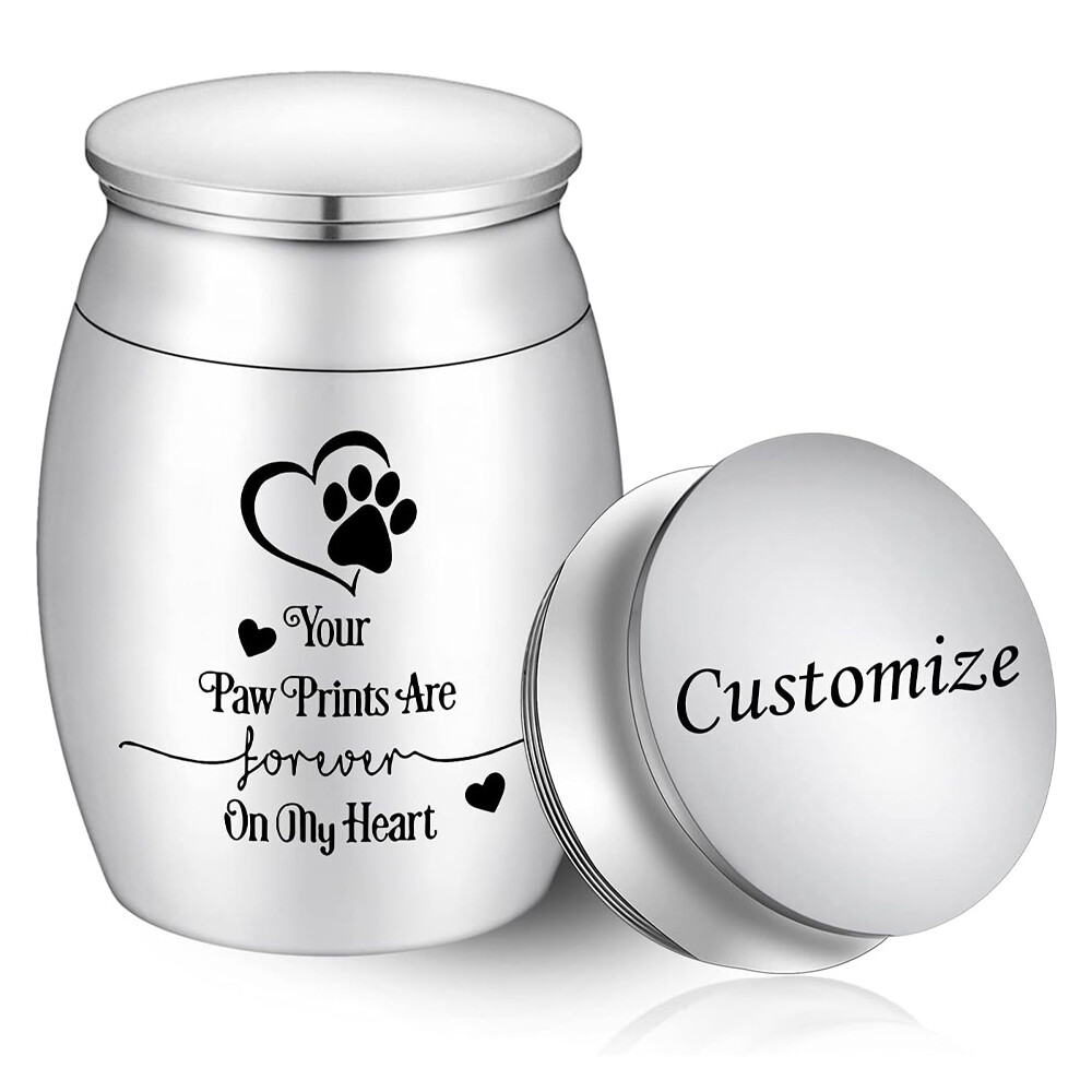 Paw Print Keepsake Urn – Paw Mini Cremation Urn for Ashes Pet Ashes Small Urns