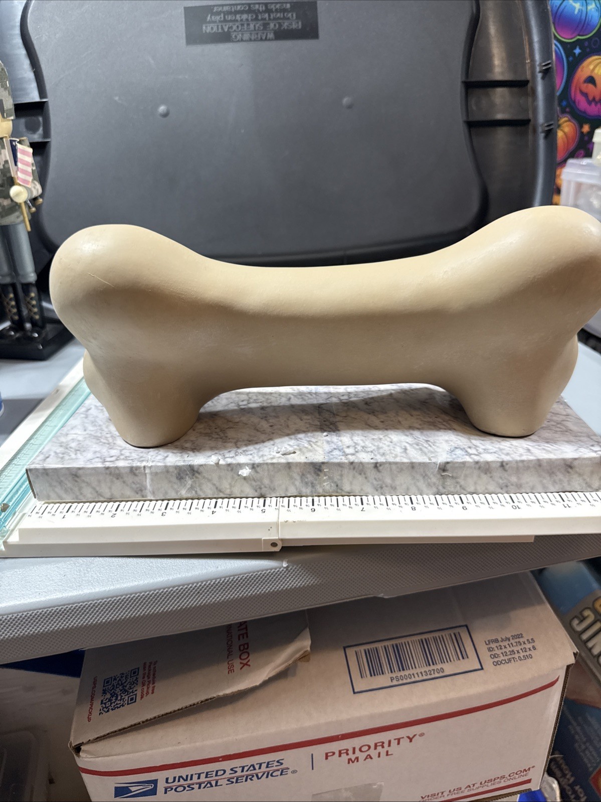 Dog Memorial Bone Pet Grave Marker Glows In The Dark Engraveable Memorial Gift
