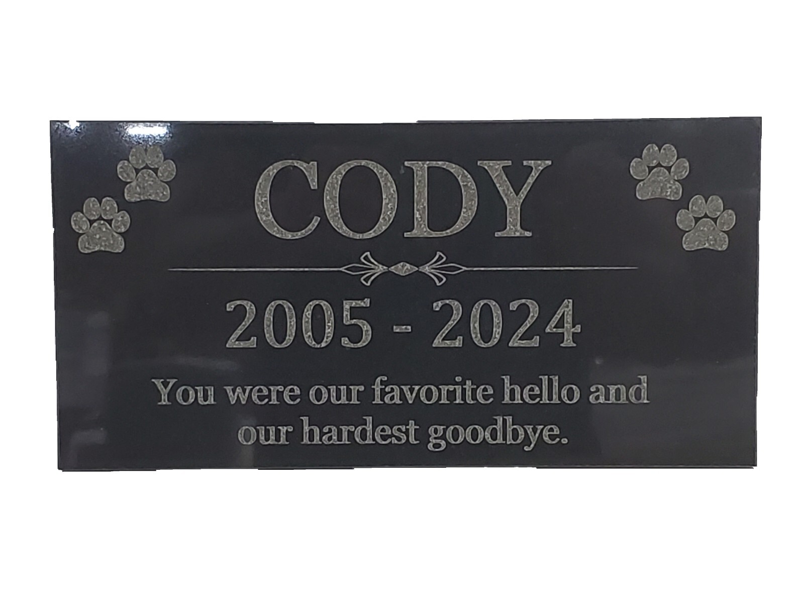 Pet Memorial Grave Stone Marker | Dog Headstone | Tombstone | Pet Loss Gift t2