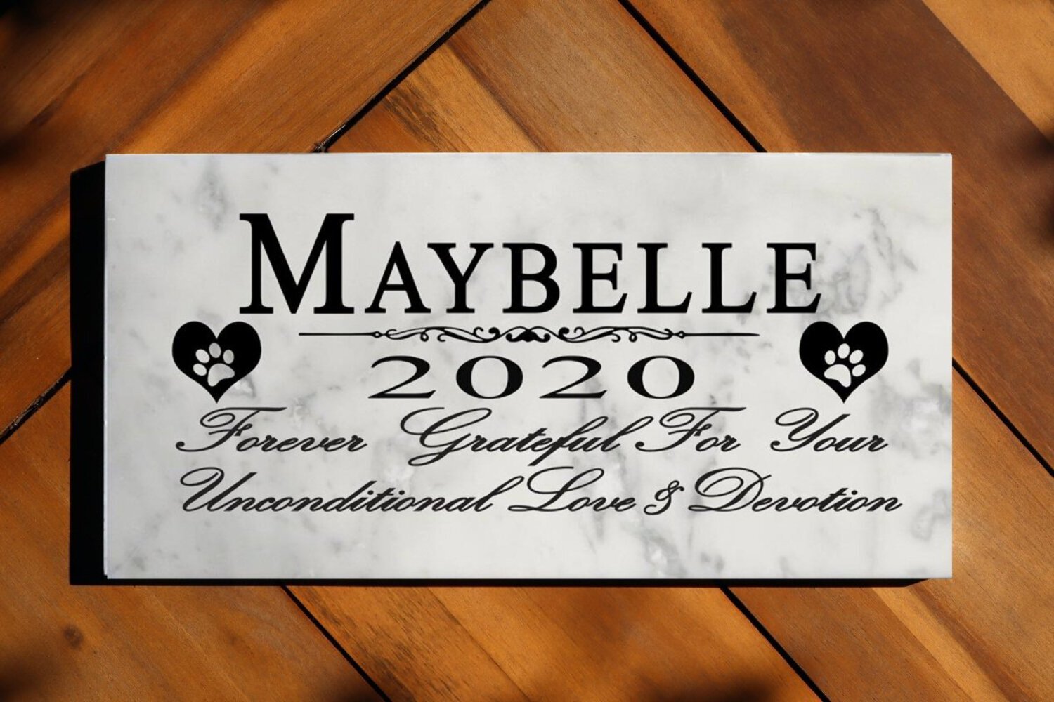 Pet Memorial Stone PERSONALIZED For Dogs Or Cats