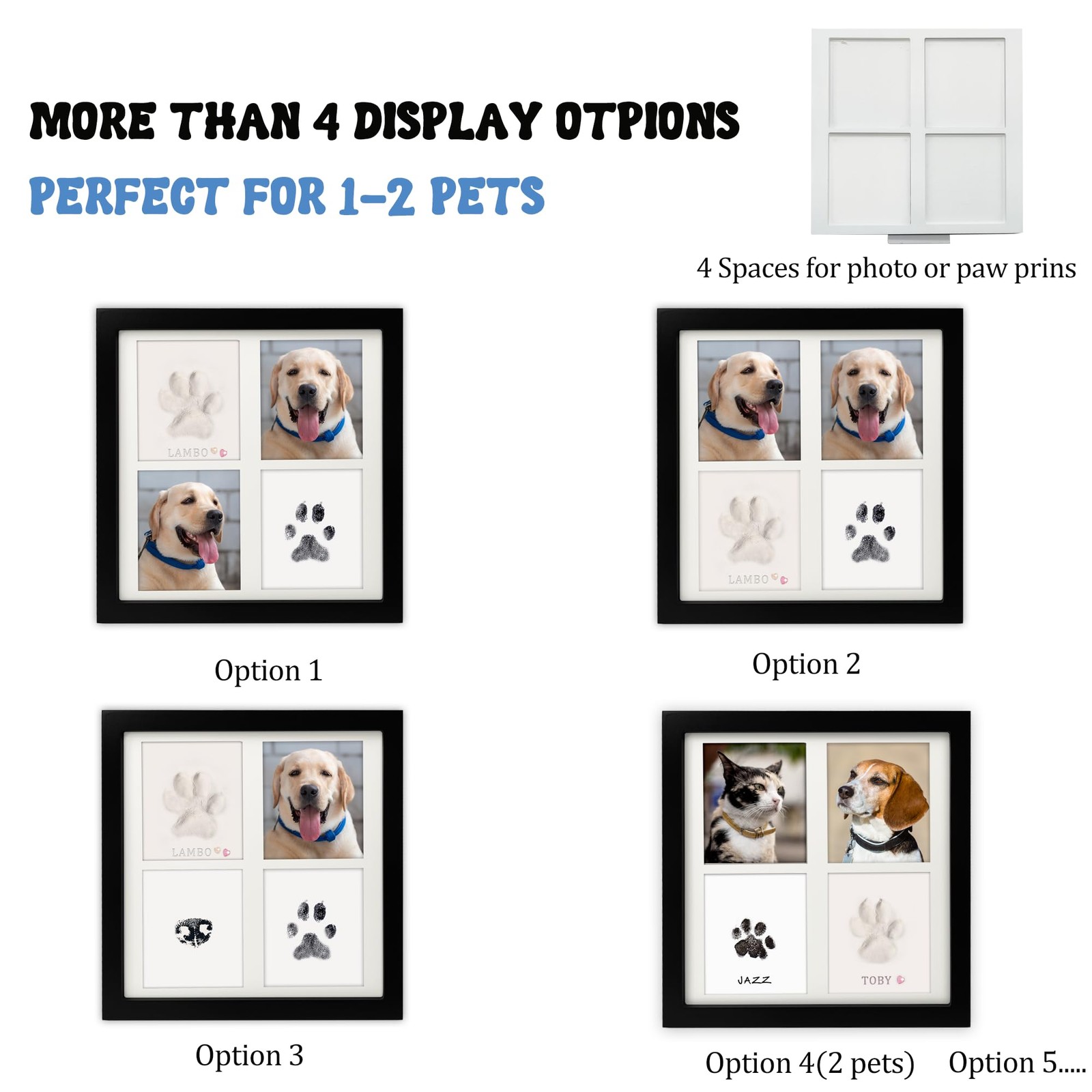 Paw Print Kit for Dog Cat, XL Clean Touch Ink Pad & Soft Clay – Pet Keepsake