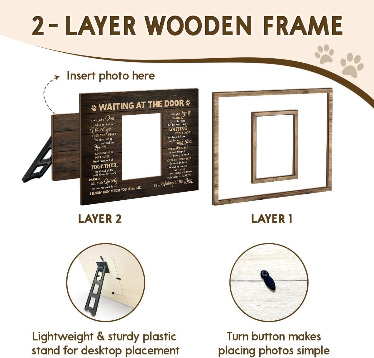 Beautifully Packaged Dog Memorial Frame – Comforting Keepsake for Pet Owners