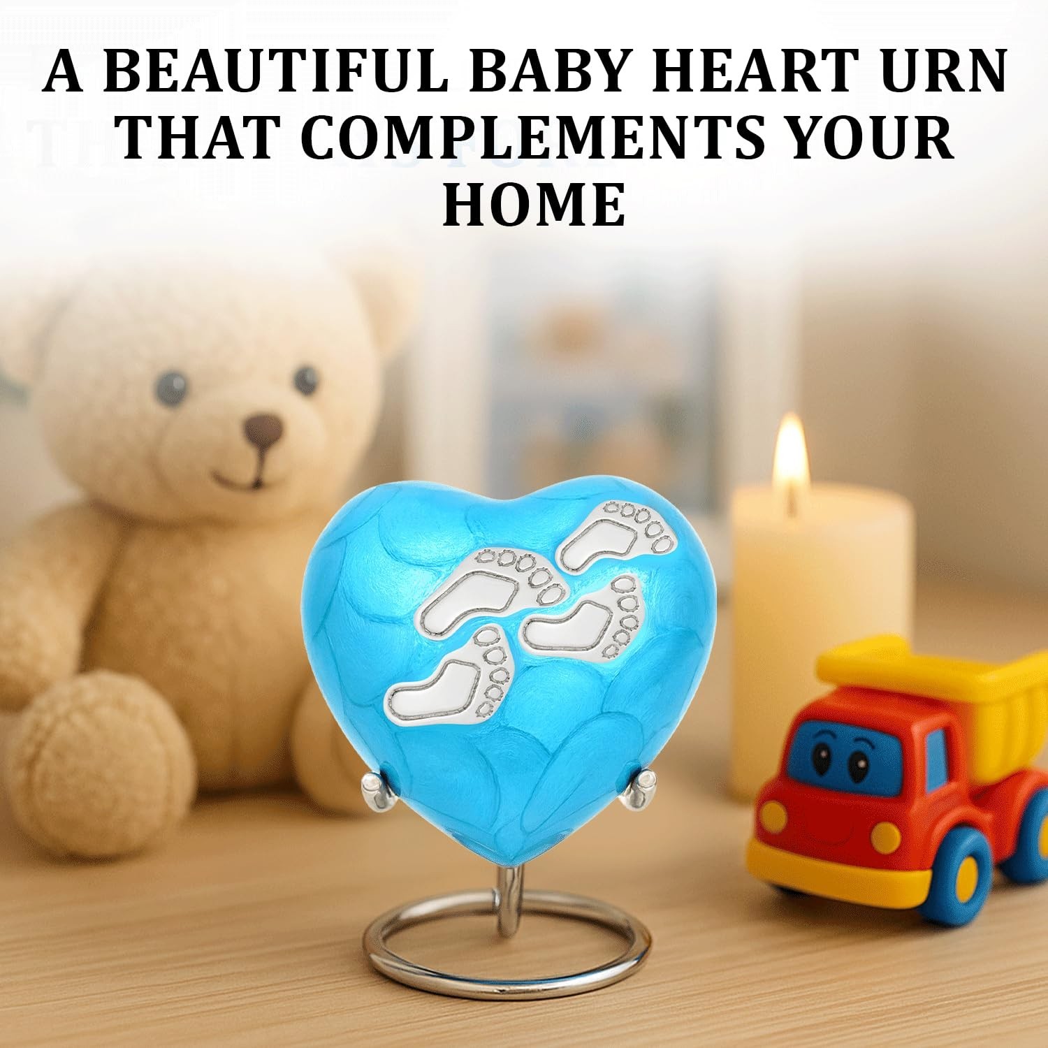 Baby Urns for Ashes Boy & Girl – Mini Urns for Baby Boy Ashes – Heart Shaped …
