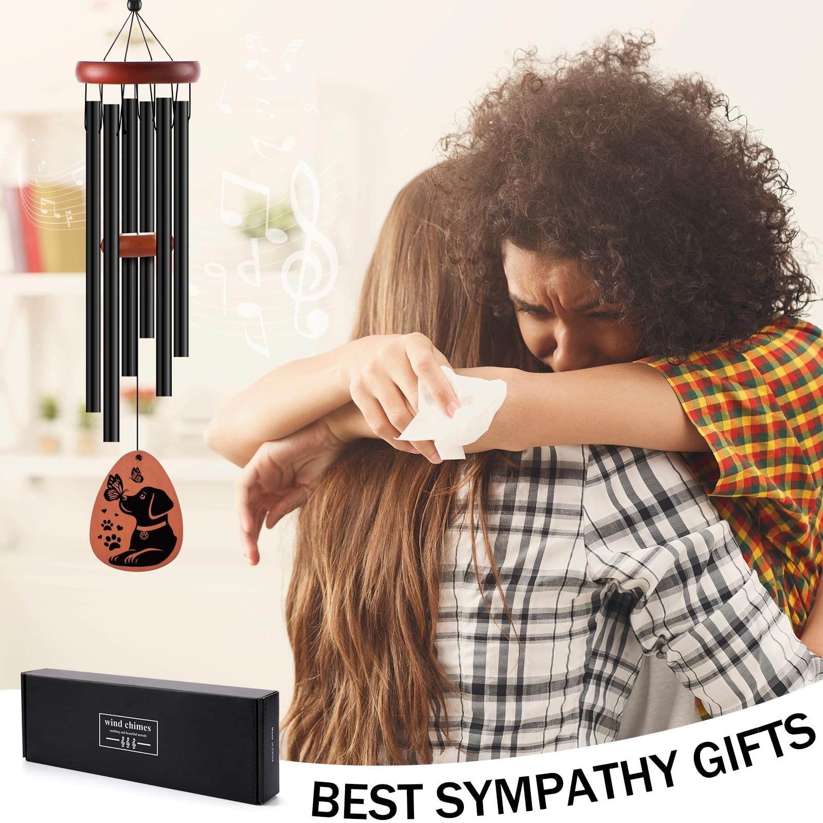 Dog Memorial Gifts Wind Chimes, Loss of Dog Sympathy Windchime Puppy Passing …