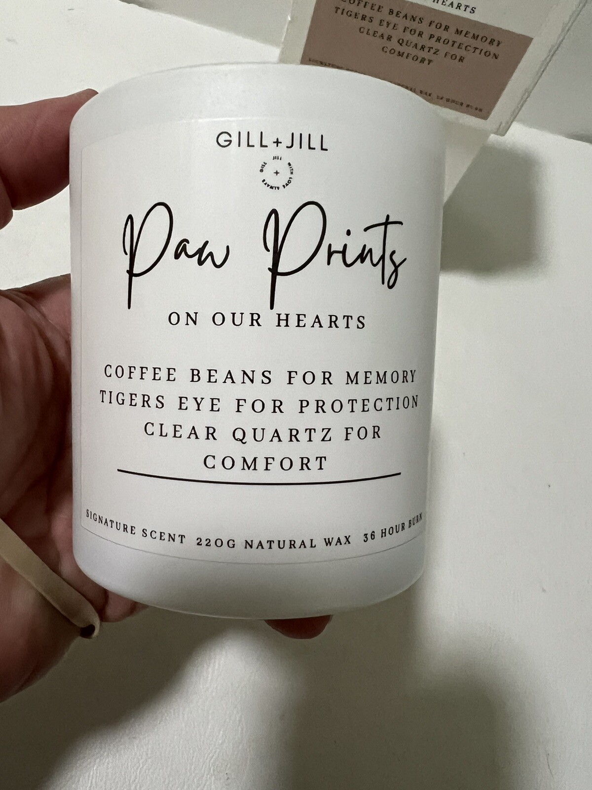 Paw Prints Pet Memorial Candle, Loss of Dog or Cat Remembrance Sympathy Grief…
