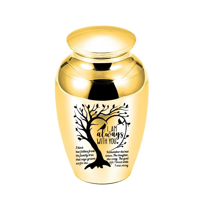 Small Cremation Urn Jar Holder Keepsake for Human Pet Ashes Memorial Funeral Box