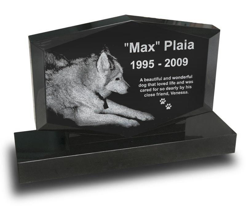 Diamond Upright Pet Monument (Large) Grave Marker for Dogs & Cats
