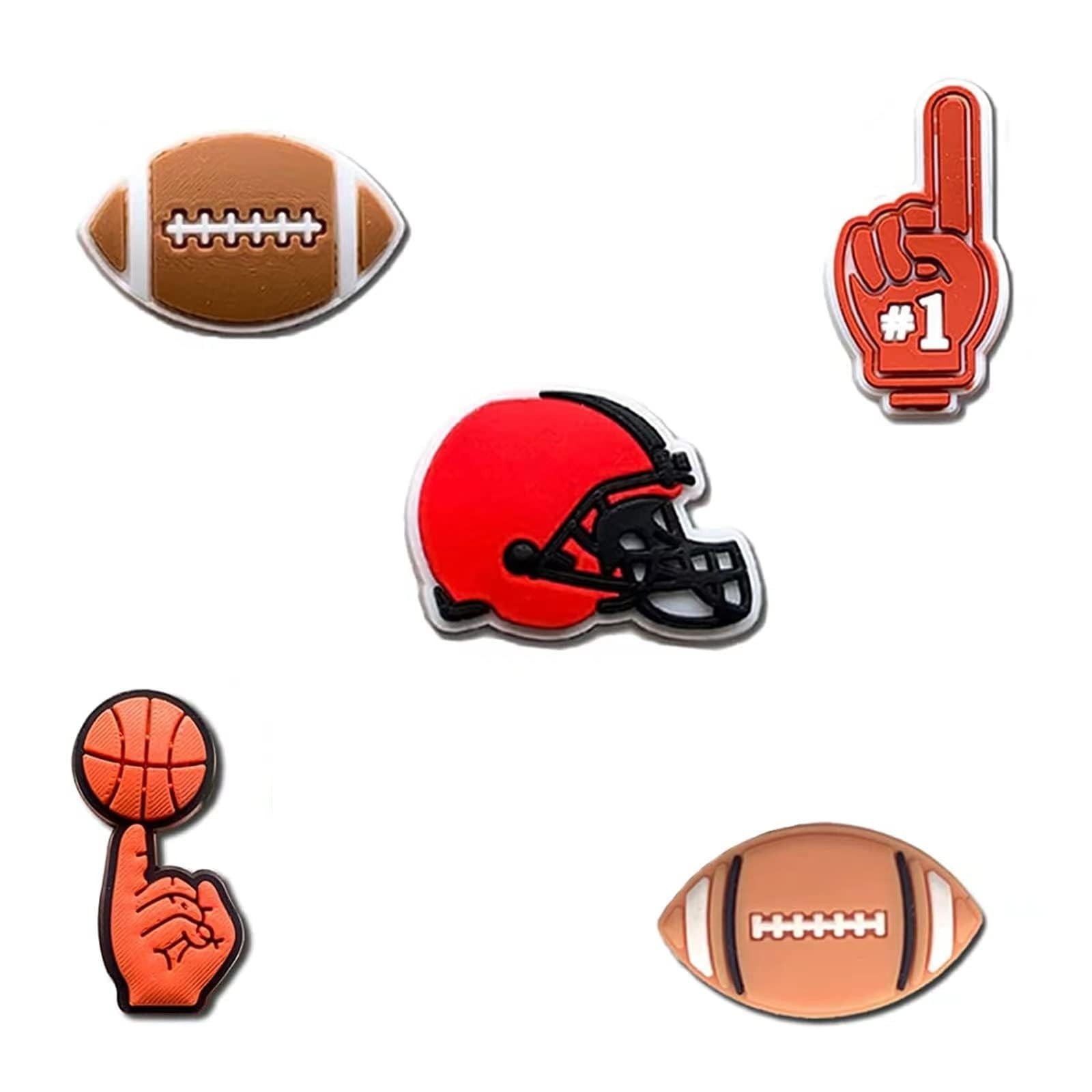 BOWNDY Multi-colored PVC Sports Cats Shoe Charms B-Sports Cats
