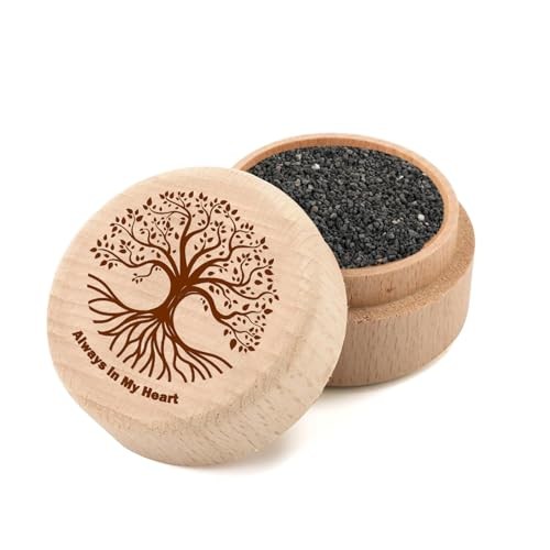 Small Wood Urn for Human Ashes Wooden Box Urns for Ashes – Tree of Life