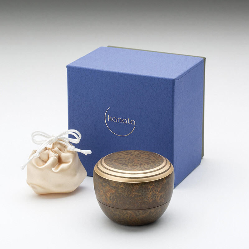 Kanata Silver Small Keepsake Urn for Human Ashes Brass