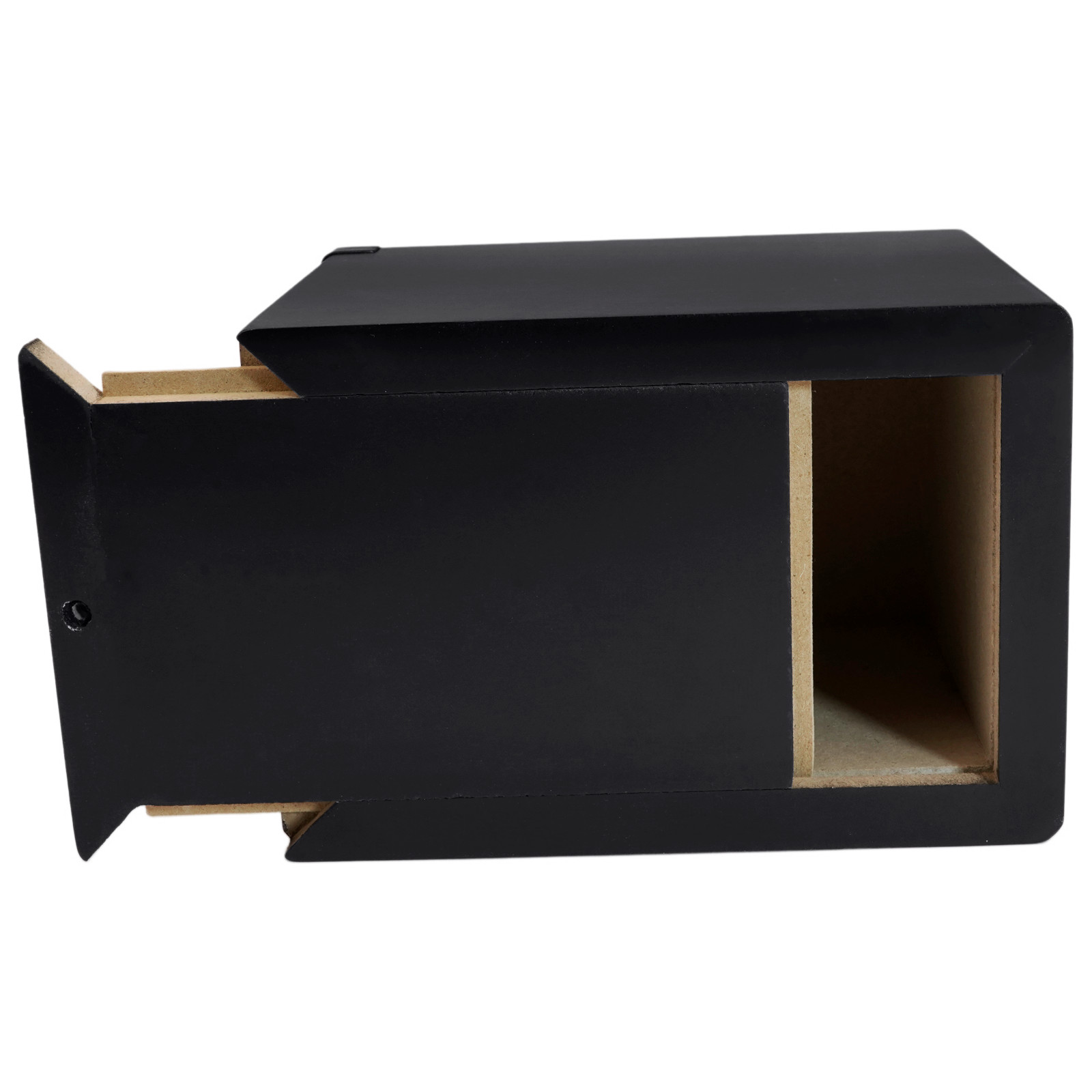 Black Wooden Funeral Cremation Urn with Photo Frame For Dogs And Cats 4.3*4.1in